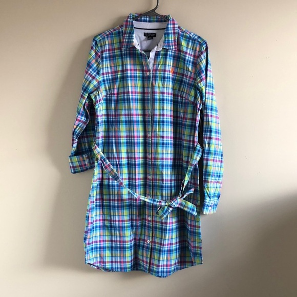 COPY - U.S. Polo assn checkered T-shirt dress - Picture 4 of 7